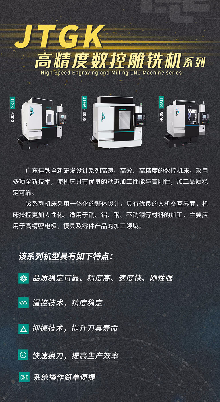 佳铁高精度数控雕铣机